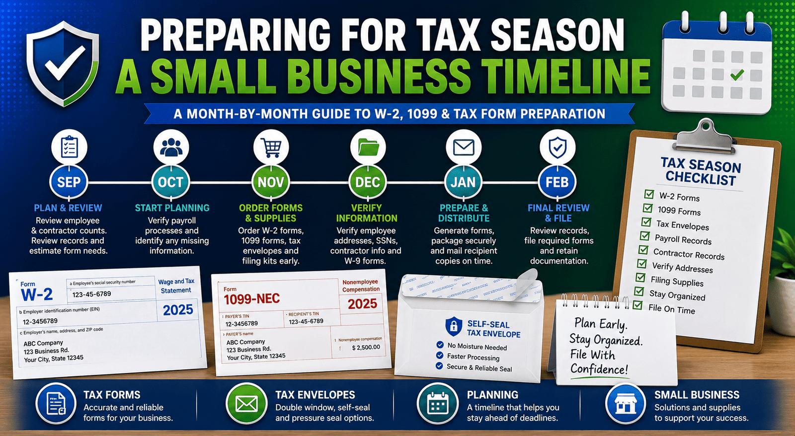 Preparing For Tax Season: A Small Business Timeline