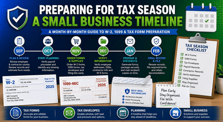 Preparing For Tax Season: A Small Business Timeline