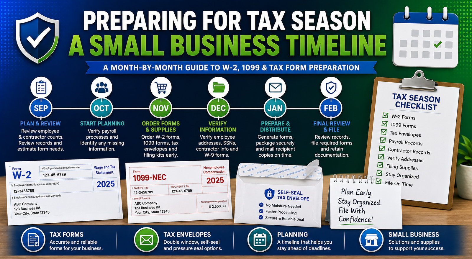 Preparing For Tax Season: A Small Business Timeline