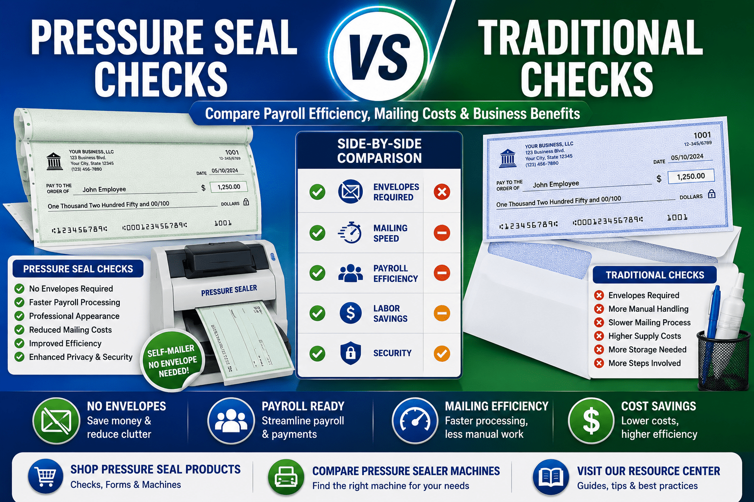 Pressure Seal Checks vs Traditional Checks: Which Is Better?