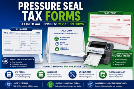 Pressure Seal Tax Forms: A Faster Way To Process W-2 & 1099 Forms