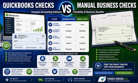 QuickBooks Checks vs Manual Business Checks: Which Option Is Right For Your Business?