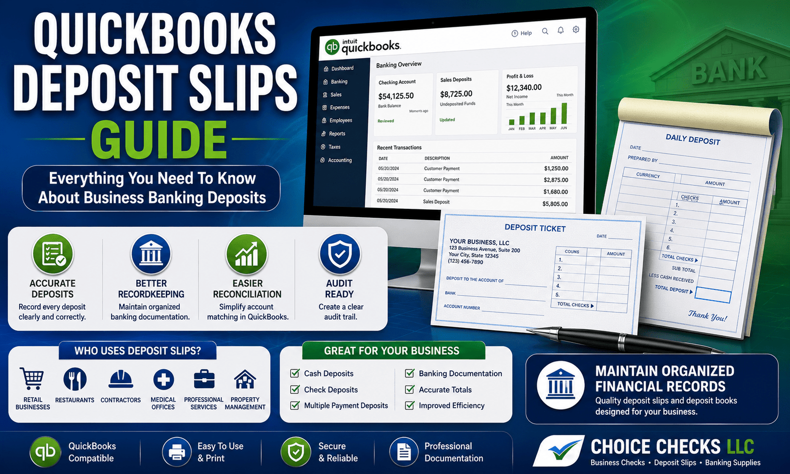 QuickBooks Deposit Slips: Everything You Need To Know