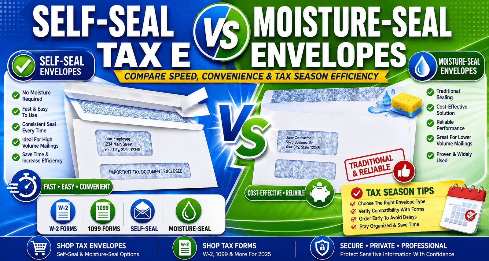 Self-Seal vs Moisture-Seal Tax Envelopes: Which Is Better?