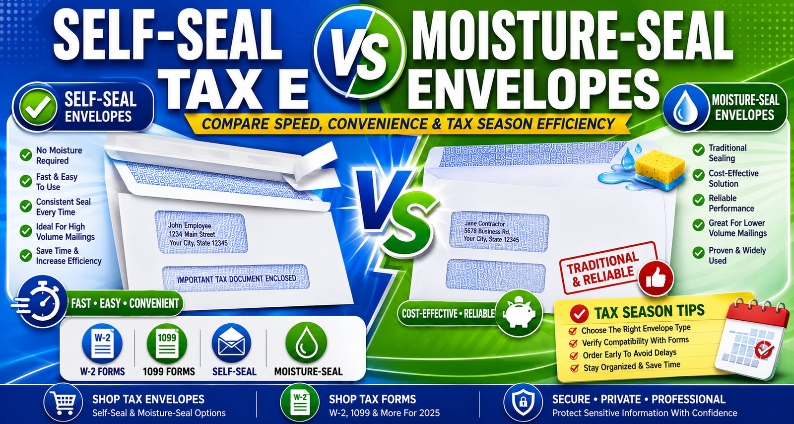 Self-Seal vs Moisture-Seal Tax Envelopes: Which Is Better?