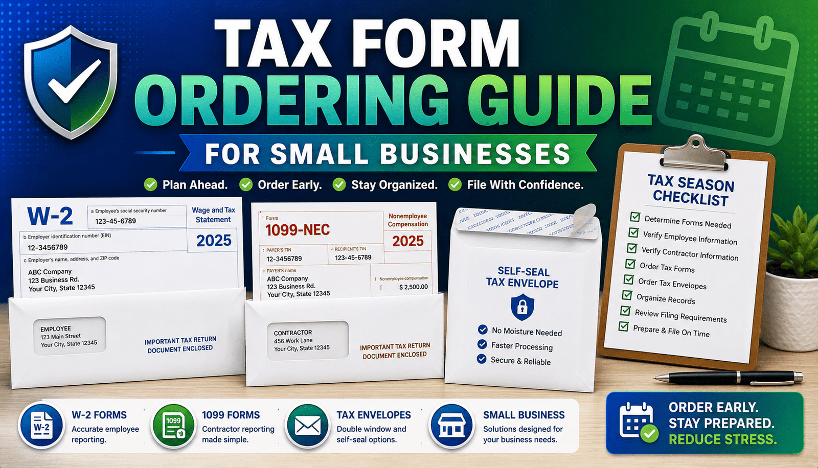 Tax Form Ordering Guide For Small Businesses