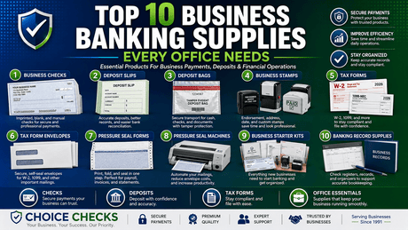 Top 10 Business Banking Supplies Every Office Needs