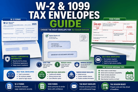 W-2 & 1099 Tax Envelopes: How To Choose The Right Envelope