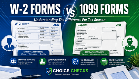 W-2 Forms vs 1099 Forms: What's The Difference?