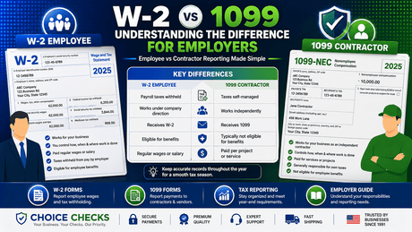 W-2 vs 1099: Understanding the Difference for Employers