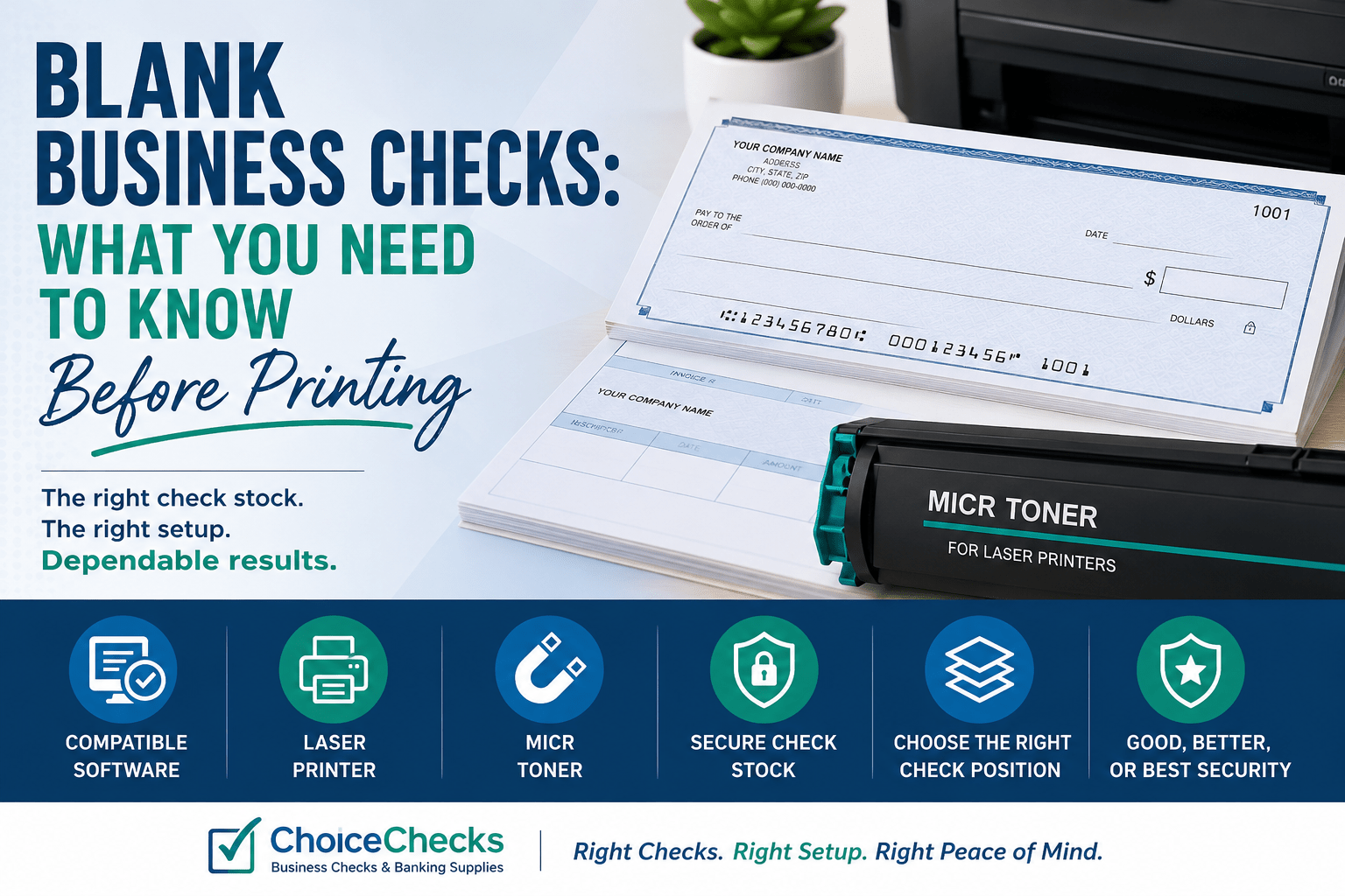 Blank Business Checks: What You Need to Know Before Printing