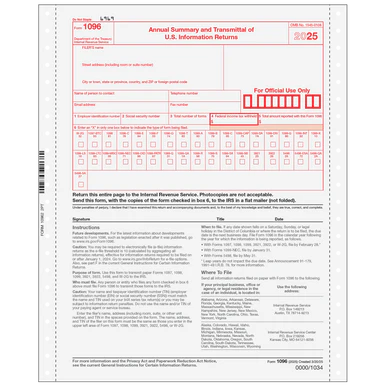 1096 Tax Forms