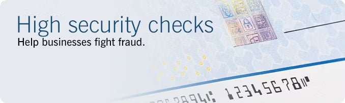 High Security Imprinted Business Checks