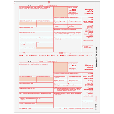 1098 Tax Forms