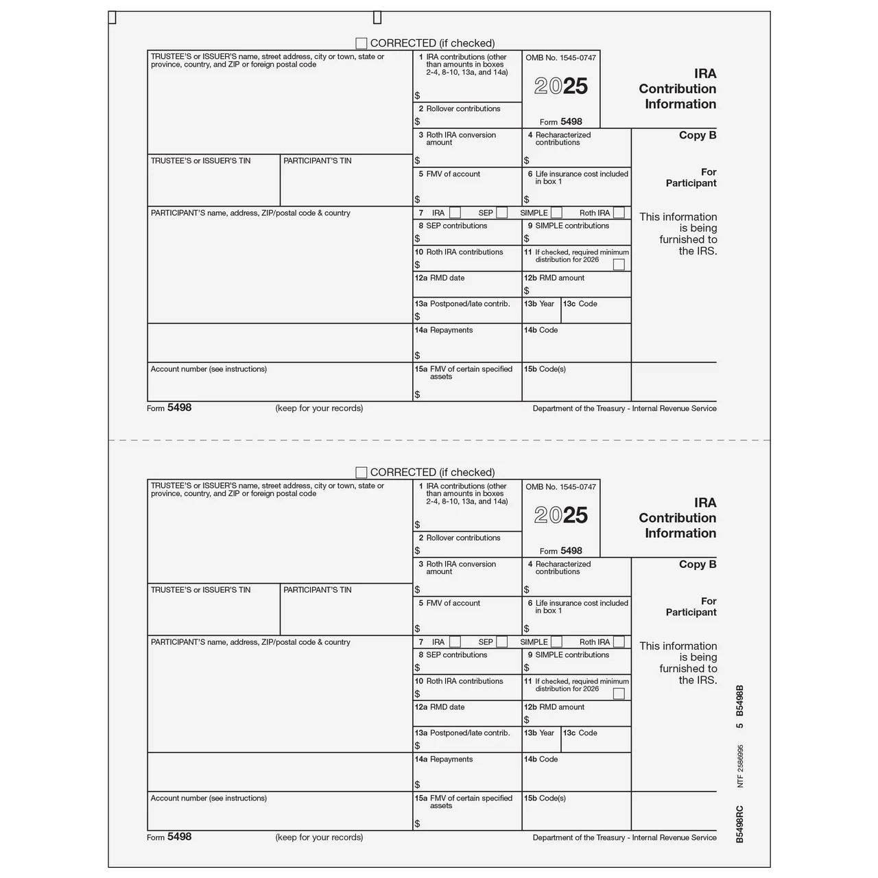 5498 Tax Forms