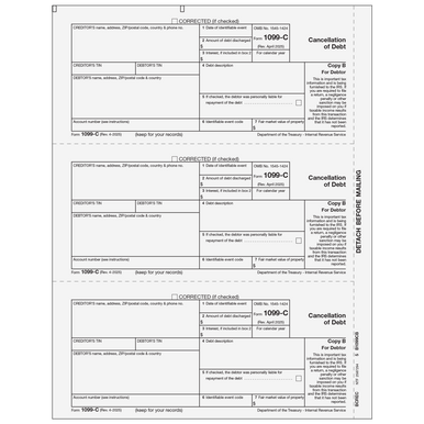 1099-C Tax Forms