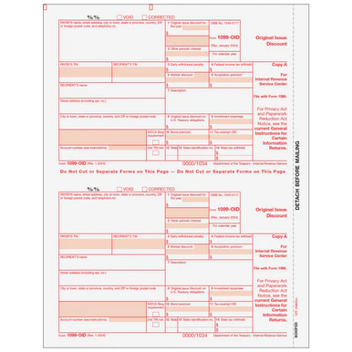 1099-OID Tax Forms