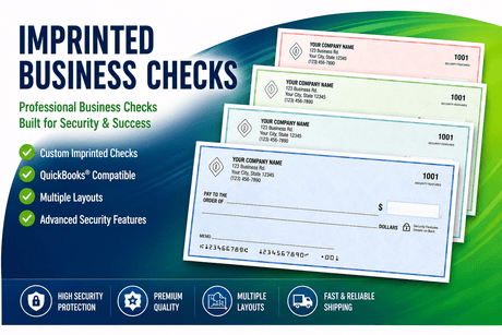 Imprinted Business Checks Hero