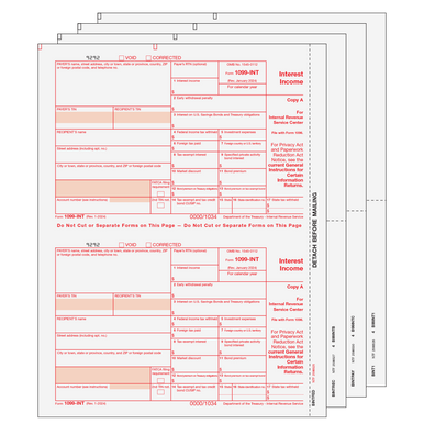 1099-INT Tax Forms