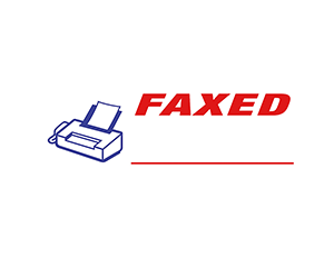FAXED Color Red/Blue