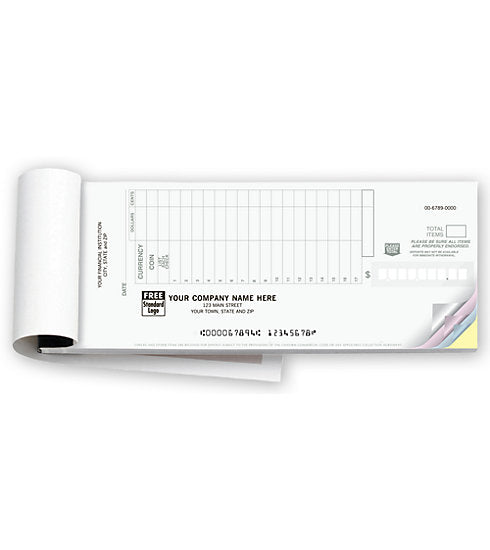 Booked Deposit Tickets - Classic Design - 2 Part