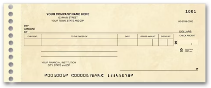 Compact Expense Ledger Check