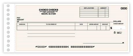 Compact Expense Ledger Check