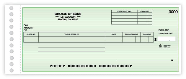 Compact Expense Ledger Check
