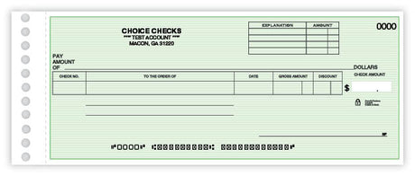 Compact Expense Ledger Check