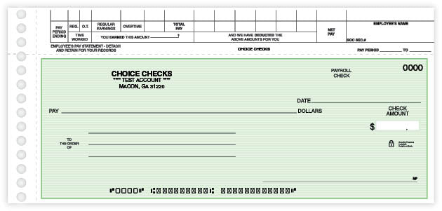 Topwrite Payroll Check