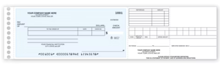 blue Payroll/Expense Check - 250 Qty product image