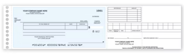 blue Payroll/Expense Check - 250 Qty product image