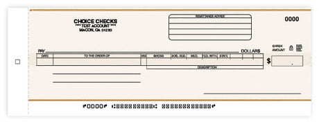 Payroll/General Disbursement Center Check-Carbon