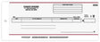 Gray Compact General Disbursement Center Check - 1-part one-write check