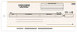 Tan Compact General Disbursement Center Check - 2-part one-write check