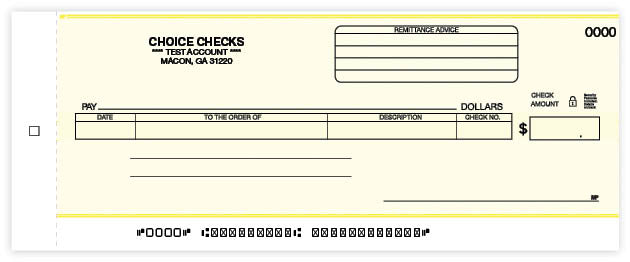 Compact General Disbursement Center Check-2 Part