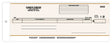 Tan Cash Disbursement Center Check - 2-part one-write check