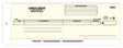 Yellow Cash Disbursement Center Check - 2-part one-write check
