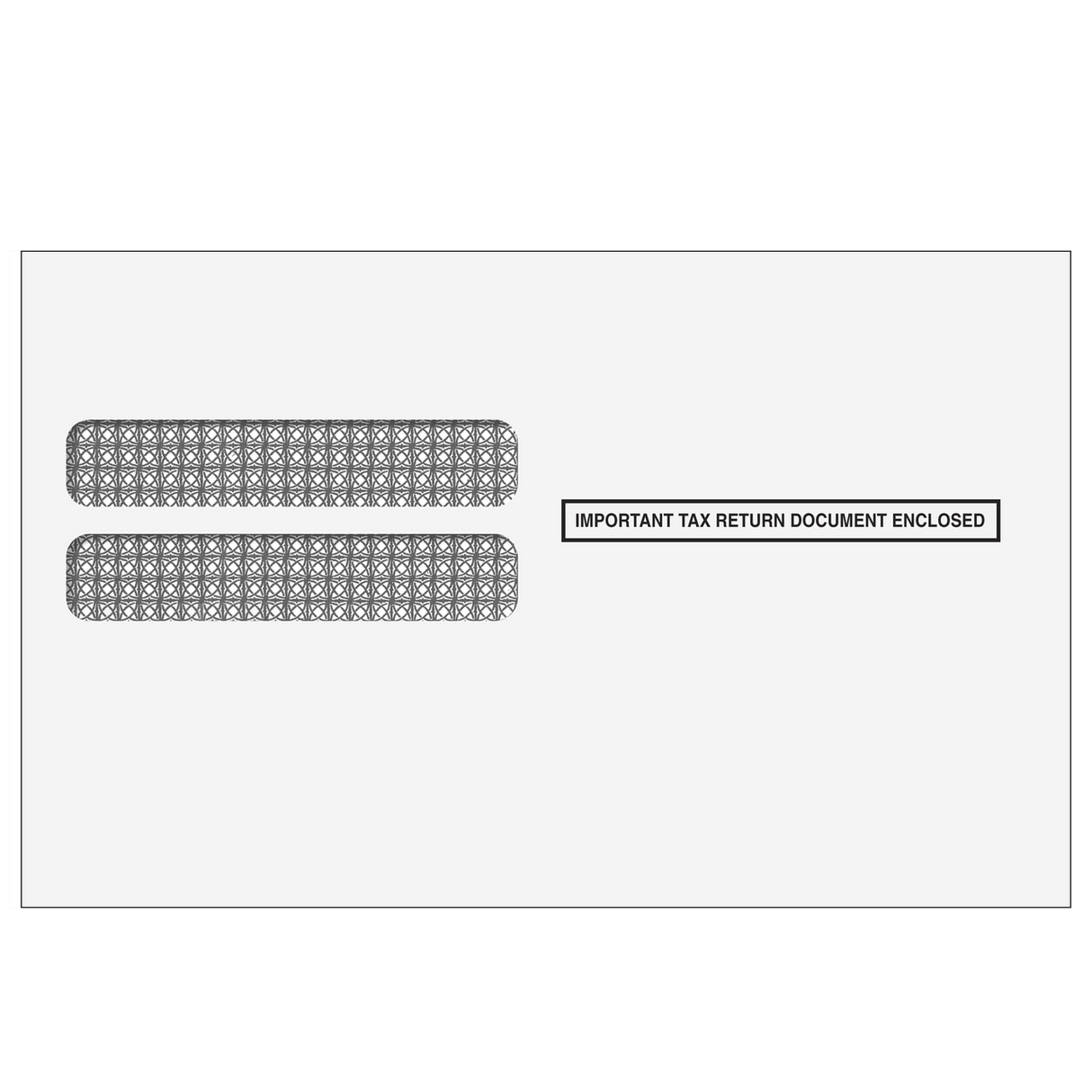 Alternate 4up W-2 Double Window Envelopes - Quadrant (Moisture Seal) - 25 Qty