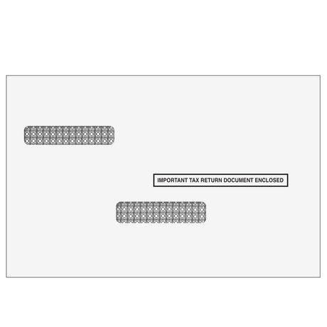 W-2/1099 Double Window Envelopes - Universal (Self Seal) - 25 Qty