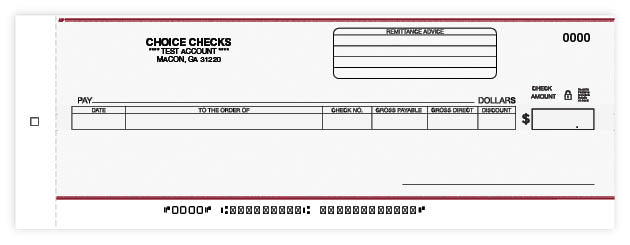 A/P Center Check - Carbon