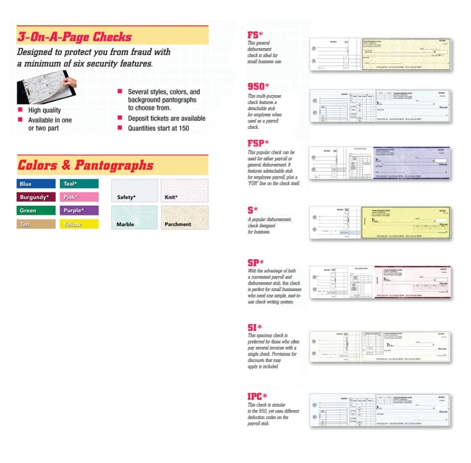 3-On-A-Page Manual Checks
