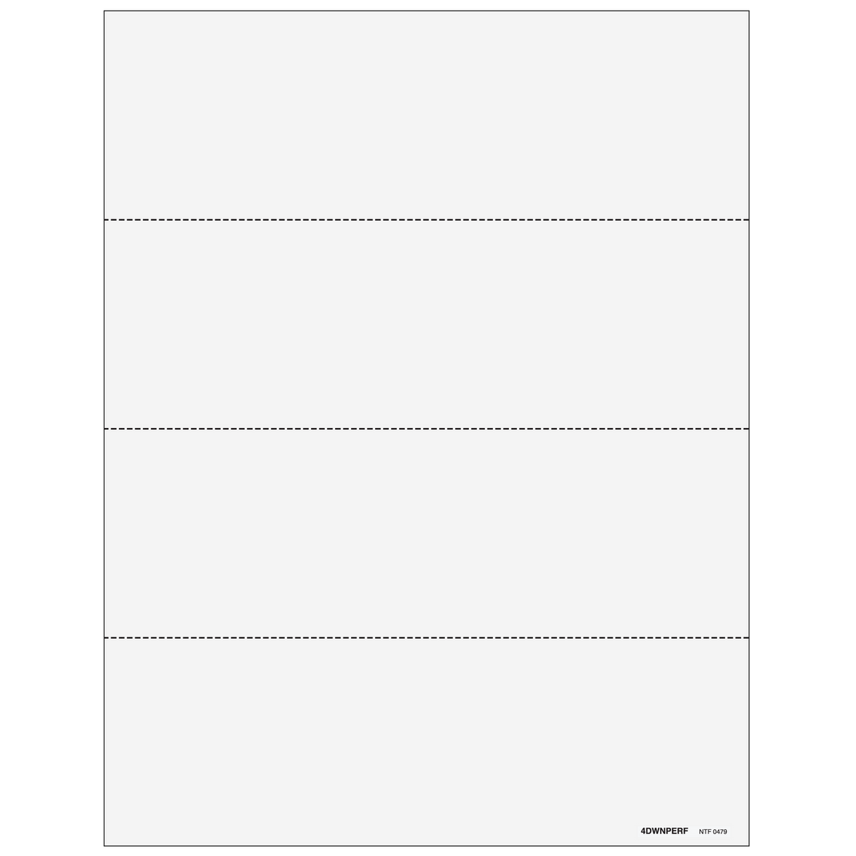 4up Blank W-2 Form - Horizontal (with Employee Instructions)