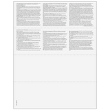 4up Blank W-2 Form - Horizontal (with Employee Instructions)