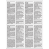 4up Blank W-2 Form - Quadrants (with Employee Instructions)