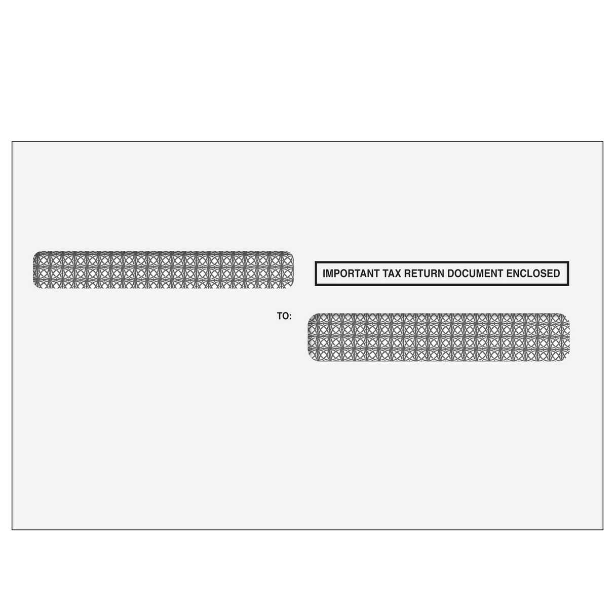 4up W-2 Double Window Envelope - Quadrant (Self Seal & Tamper Evident) - 25 Qty