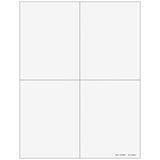 4up Blank W-2 Form - Quadrants (with Employee Instructions)