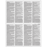 2026 W-2 4-Up Quadrant Blank Laser Paper with Instructions