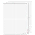 4up Blank W-2 Form 8-part Set (with Instructions)