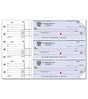 3-On-A-Page Business Size Checks, Side-Tear Voucher - 250 Qty